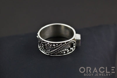 Sterling Silver ring with Amethyst Size 9