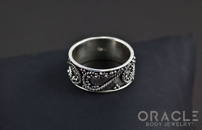 Sterling Silver ring with Amethyst Size 9