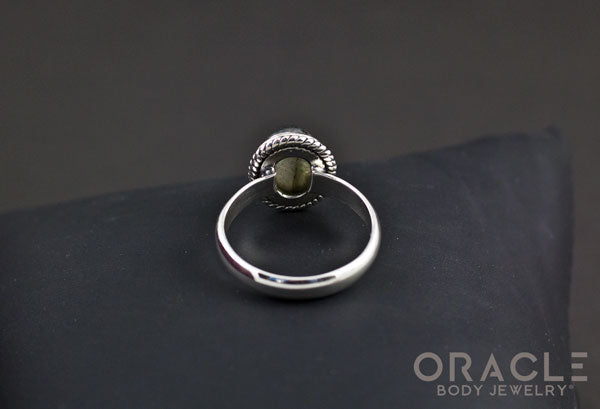 Sterling Silver ring with Labradorite Size 7