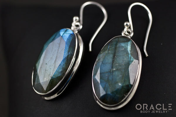 Sterling Silver Labradorite Earrings