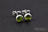 Sterling Silver Peridot Earrings