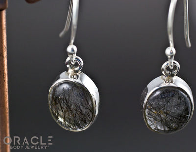 Sterling Silver Tourmalated Quartz Earrings