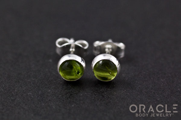 Sterling Silver Peridot Earrings