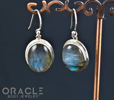 Sterling Silver Labradorite Standard Earring