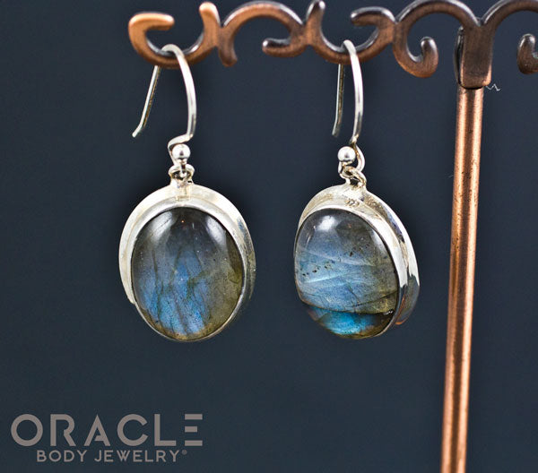 Sterling Silver Labradorite Standard Earring