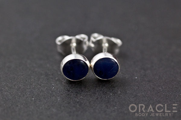 Sterling Silver Lapis Earrings