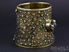 Ruler Cuff Bracelet with Pyrite