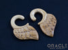 4g (5mm) Fossilized Mammoth Ivory Winged Hanging Shapes