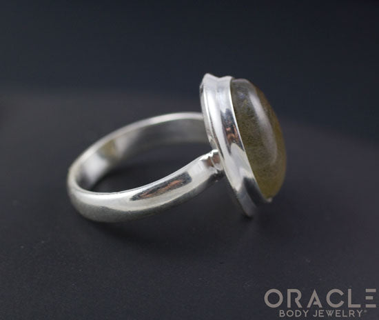 Sterling Silver Labradorite Ring Size 7