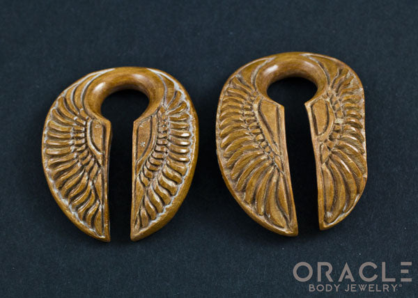 5/8" (16mm) Fossilized Mammoth Ivory Split Wings