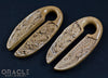 5/8" (16mm) Fossilized Mammoth Ivory Dragon Weights