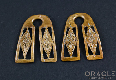 11/16" (17mm) Fossilized Mammoth Ivory Diamond Weights