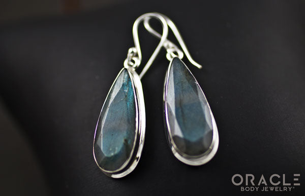 Sterling Silver Labradorite Earrings