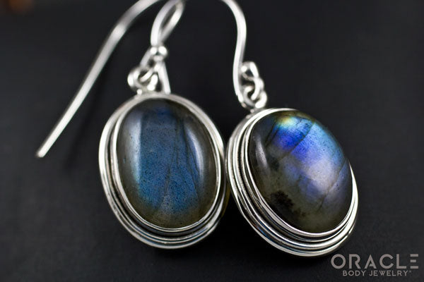 Sterling Silver Labradorite Earrings
