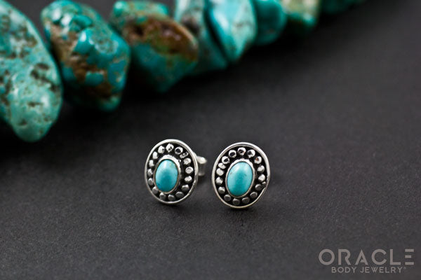 Sterling Silver Turquoise Earrings