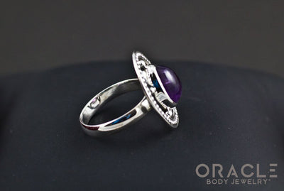 Sterling Silver ring with Amethyst Size 7