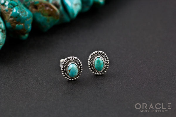 Sterling Silver Turquoise Earrings