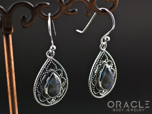 Sterling Silver Labradorite Earrings