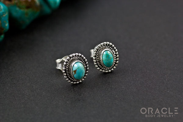 Sterling Silver Turquoise Earrings
