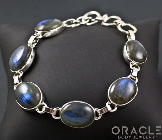 Sterling Silver Labradorite Bracelet