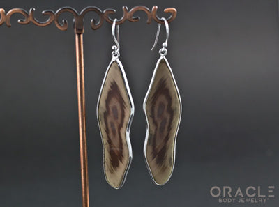 Sterling Silver Imperial Jasper Earrings