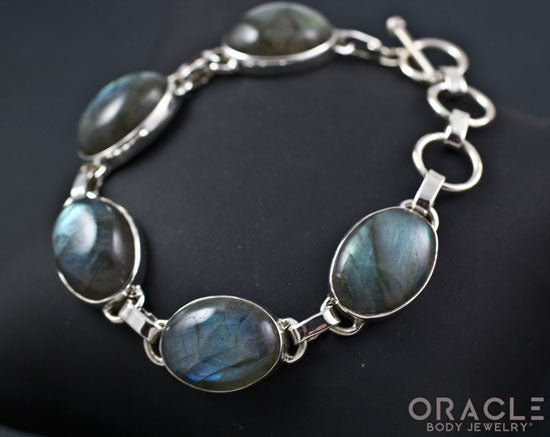 Sterling Silver Labradorite Bracelet