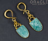Crossover With Gold Plated Faceted Amazonite