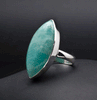 Sterling Silver Amazonite Ring Size 7