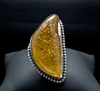 Sterling Silver Copal Amber Ring Size 7