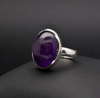 Sterling Silver Amethyst Ring Size 7