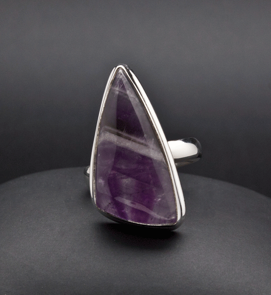 Sterling Silver Amethyst Ring SIze 7