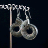 Sterling Silver Ammonite Earrings