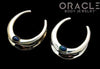 1-1/4" (32mm) Brass Saddles with Ethiopian Black Opal