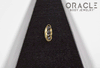 14k Channel Set Black Diamond Threadless Gold End