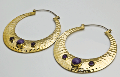 Brooklyn with Charoite and Amethyst