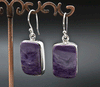 Sterling Silver Charoite Earrings