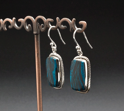 Sterling Silver Chrysocolla Earrings