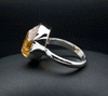 Sterling Silver Raw Citrine Ring Size 8