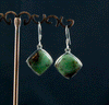 Sterling Silver Chrysoprase Earrings