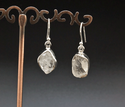 Sterling Silver Herkimer Diamond Earrings