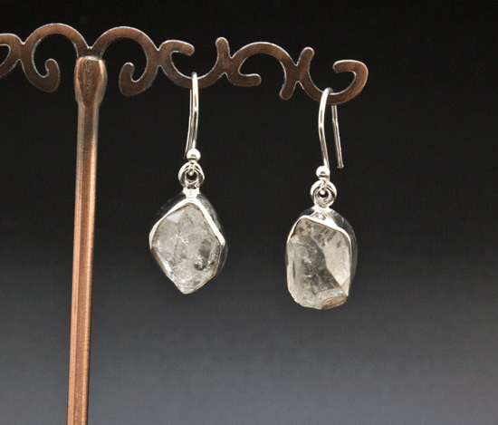 Sterling Silver Herkimer Diamond Earrings