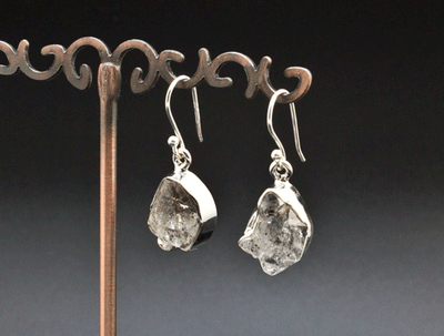 Sterling Silver Herkimer Diamond Earrings