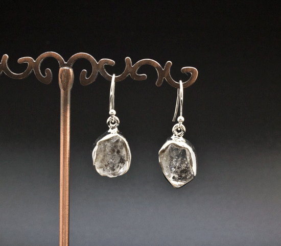 Sterling Silver Herkimer Diamond Earrings