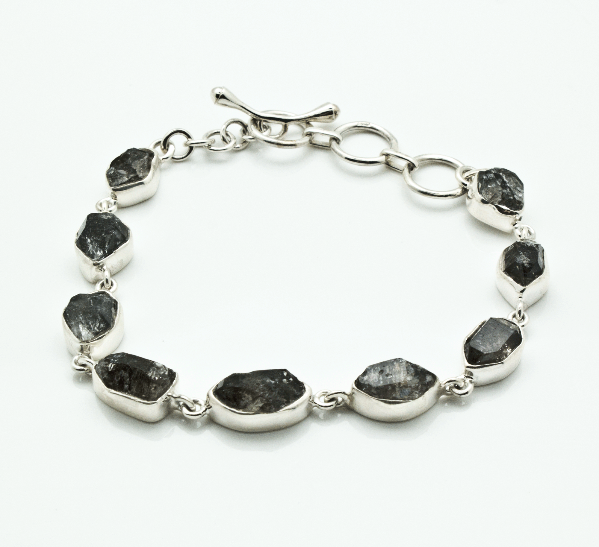 Sterling Silver Herkimer Diamond Bracelet