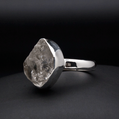 Sterling Silver Herkimer Diamond Ring SIze 7