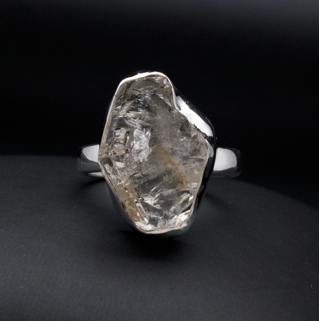 Sterling Silver Herkimer Diamond Ring Size 7