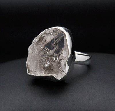Sterling Silver Herkimer Diamond Ring Size 7
