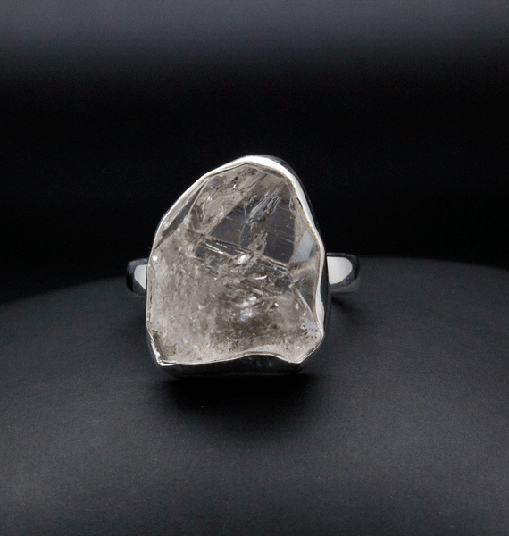 Sterling Silver Herkimer Diamond Ring Size 7