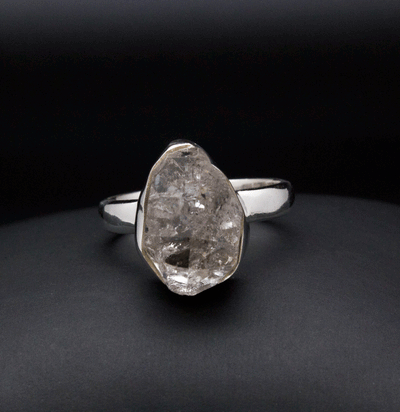 Sterling Silver Herkimer Diamond Ring Size 7