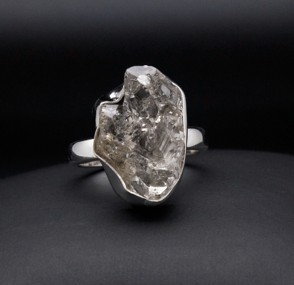 Sterling Silver Herkimer Diamond Ring Size 7